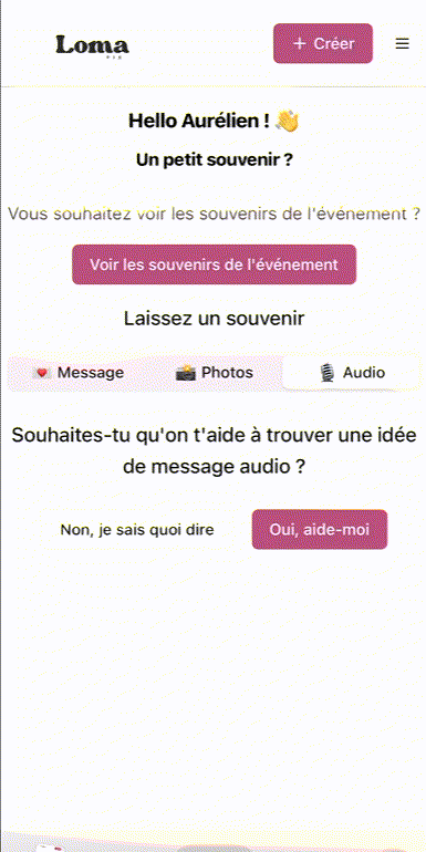 Animation Souvenir sonore 🎤